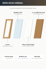 Mavi Gelincik İllüstrasyonu Duvar Tablosu, Modern Ev Dekorasyonu - Görsel 9