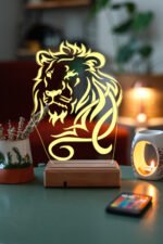 ASLAN 3D 16 Renk Gece Lambası