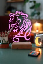 ASLAN 3D 16 Renk Gece Lambası - Görsel 3
