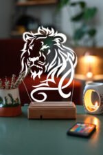 ASLAN 3D 16 Renk Gece Lambası - Görsel 7