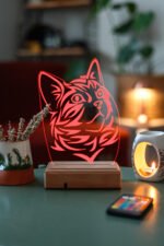 KEDİ 3D 16 RENK GECE LAMBASI - Görsel 3