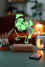 Köpek Pug 16 Renk Gece Lambası - Görsel 3