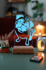 Köpek Pug 16 Renk Gece Lambası - Görsel 4