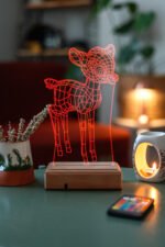 Kişiye Özel Bambi 16 Renk Dekoratif Lamba - Görsel 2