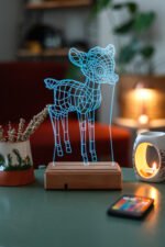 Kişiye Özel Bambi 16 Renk Dekoratif Lamba - Görsel 4