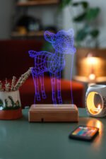 Kişiye Özel Bambi 16 Renk Dekoratif Lamba - Görsel 6