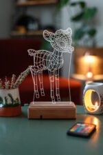 Kişiye Özel Bambi 16 Renk Dekoratif Lamba - Görsel 7