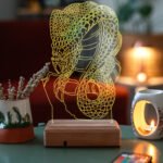 Kişiye Özel 3D Yılan Venom 16 Renk Dekoratif Led Lamba