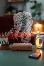 Kişiye Özel 3D Yılan Venom 16 Renk Dekoratif Led Lamba - Görsel 7