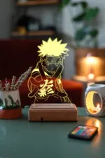 Naruto Uzumaki 3D 16 Renk Gece Lambası - Görsel 5