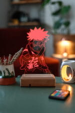 Naruto Uzumaki 3D 16 Renk Gece Lambası - Görsel 6