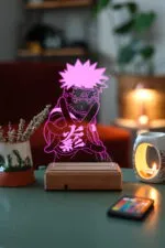 Naruto Uzumaki 3D 16 Renk Gece Lambası - Görsel 7