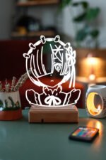 Rem Re:Zero 16 Renk Gece Lambası