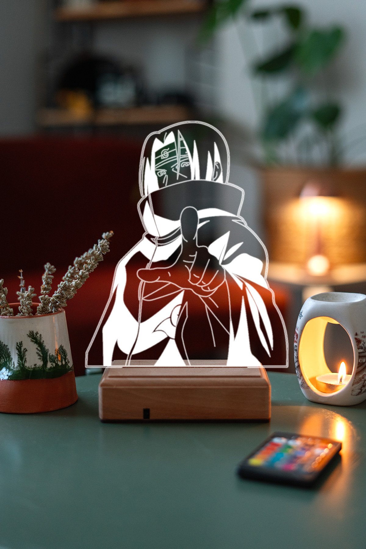 MDW-ANM-009 Naruto Itachi 16 Renk Gece Lambası - Görsel 1