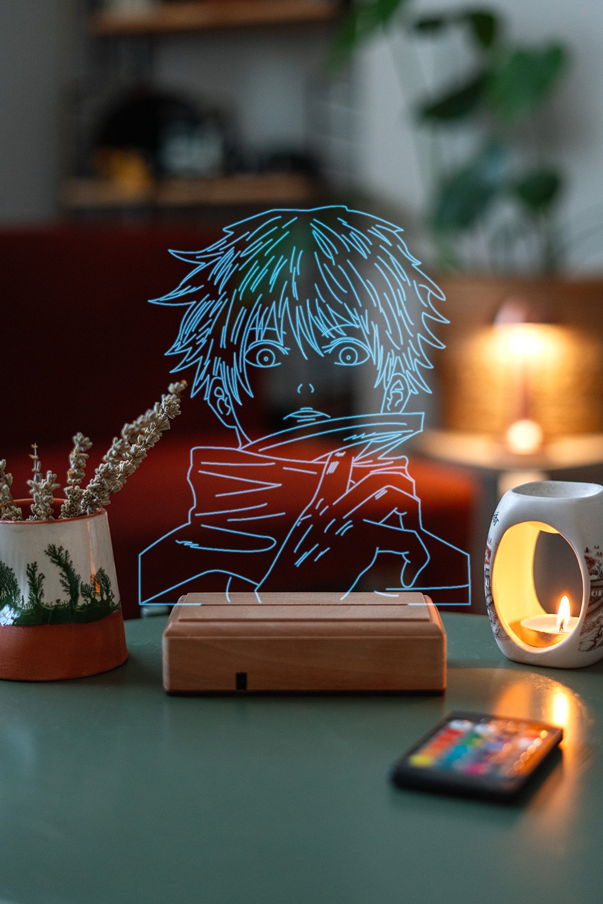 MDW-ANM-014 Jujutsu Kaisen Satoru Gojo 16 Renk Gece Lambası - Görsel 1