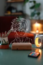 My Hero Academia Shoto Todoroki 16 Renk Gece Lambası - Görsel 7