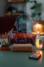 Attack Of Titans Mikasa Ackerman 16 Renk Gece Lambası - Görsel 3