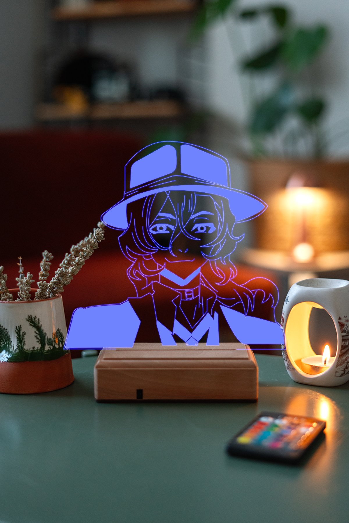 MDW-ANM-035 Bungo Stray Dogs Chuuya Nakahara 16 Renk Gece Lambası - Görsel 1