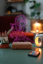 Bungo Stray Dogs Dazai Osamu 16 Renk Gece Lambası - Görsel 7