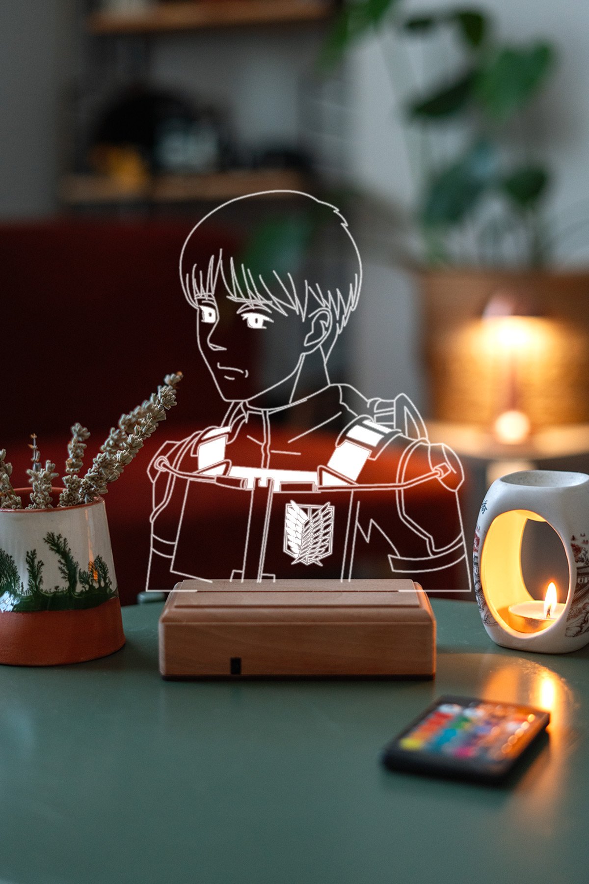 MDW-ANM-037 Attack on Titan Armin 16 Renk Gece Lambası - Görsel 1