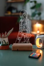 Mikasa Ackerman 16 Renk Gece Lambası - Görsel 6