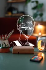 Haikyuu Kei Tsukishima 16 Renk Gece Lambası