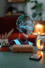 Haikyuu Kei Tsukishima 16 Renk Gece Lambası - Görsel 3