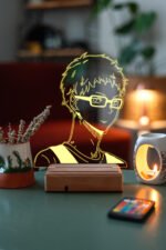 Haikyuu Kei Tsukishima 16 Renk Gece Lambası - Görsel 5