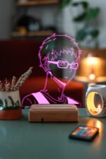 Haikyuu Kei Tsukishima 16 Renk Gece Lambası - Görsel 7