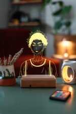 Haikyuu Akaashi Keiji 16 Renk Gece Lambası - Görsel 5