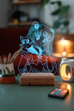 Sailor Moon Usagi Tsukino 16 Renk Gece Lambası - Görsel 3
