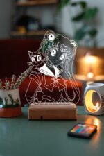 Sailor Moon Usagi Tsukino 16 Renk Gece Lambası - Görsel 7