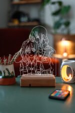 Ymir x Historia Attack On Titan 16 Renk Gece Lambası - Görsel 4