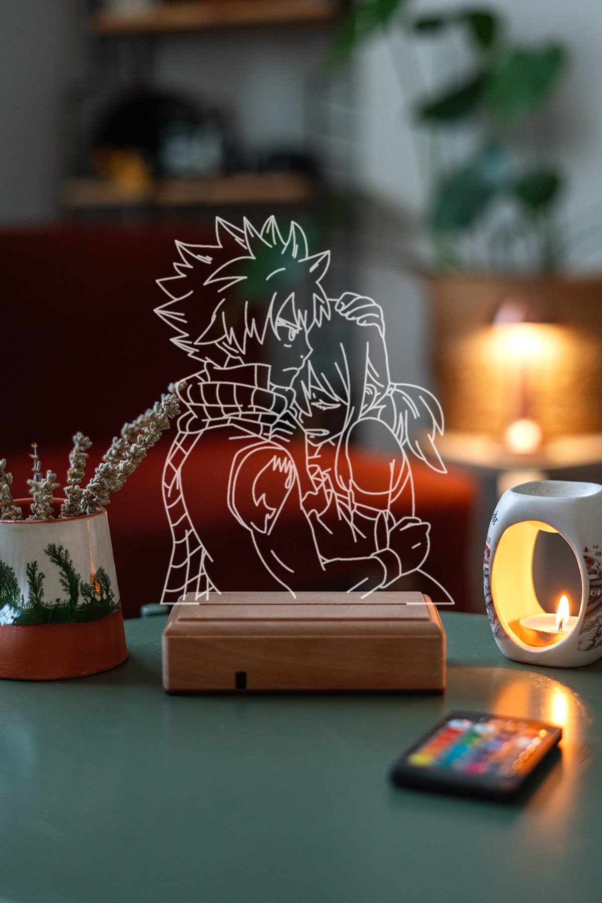 MDW-ANM-095 Fairy Tail Lucy - Natsu 16 Renk Gece Lambası - Görsel 1