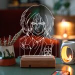 Mikasa Ackerman Attack On Titan 16 Renk Gece Lambası