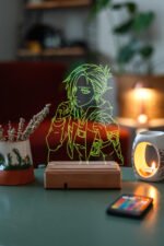Annie Leonhart Attack On Titan 16 Renk Gece Lambası - Görsel 3