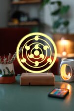 Sharingan Naruto Sembol 16 Renk Anime Gece Lambası - Görsel 5