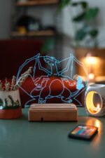 Pokemon - Charizard 16 Renk Anime Gece Lambası - Görsel 2