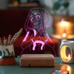 Uraraka Gravity - My Hero Academia 16 Renk Anime Gece Lambası