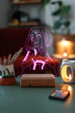 Uraraka Gravity - My Hero Academia 16 Renk Anime Gece Lambası
