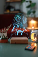 Uraraka Gravity - My Hero Academia 16 Renk Anime Gece Lambası - Görsel 2