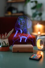 Uraraka Gravity - My Hero Academia 16 Renk Anime Gece Lambası - Görsel 6