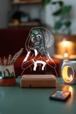 Uraraka Gravity - My Hero Academia 16 Renk Anime Gece Lambası - Görsel 7
