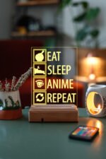 Eat-Sleep-Anime 16 Renk Anime Gece Lambası - Görsel 7