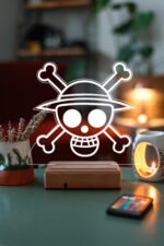 One Piece Luffy Flag 16 Renkli Gece Lambası - Görsel 7