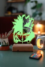 Naruto Sasuke Uchiha - Naruto Uzumaki 16 Renk Anime Gece Lambası - Görsel 3