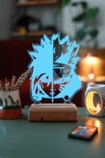 Naruto Sasuke Uchiha - Naruto Uzumaki 16 Renk Anime Gece Lambası - Görsel 4