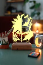 Naruto Sasuke Uchiha - Naruto Uzumaki 16 Renk Anime Gece Lambası - Görsel 5