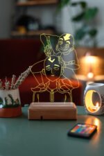 Avatar Aang And One Punch Man 16 Renkli Anime Gece Lambası - Görsel 5