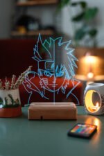 Sasuke Uchiha Uzumaki Naruto 16 Renkli Anime Gece Lambası - Görsel 2